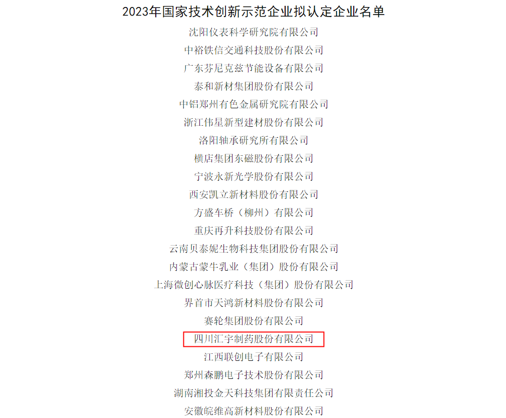 j9九游会官网制药拟认定为国家技术创新示范企业 j9九游会官网制药拟认定为国家技术创新示范企业